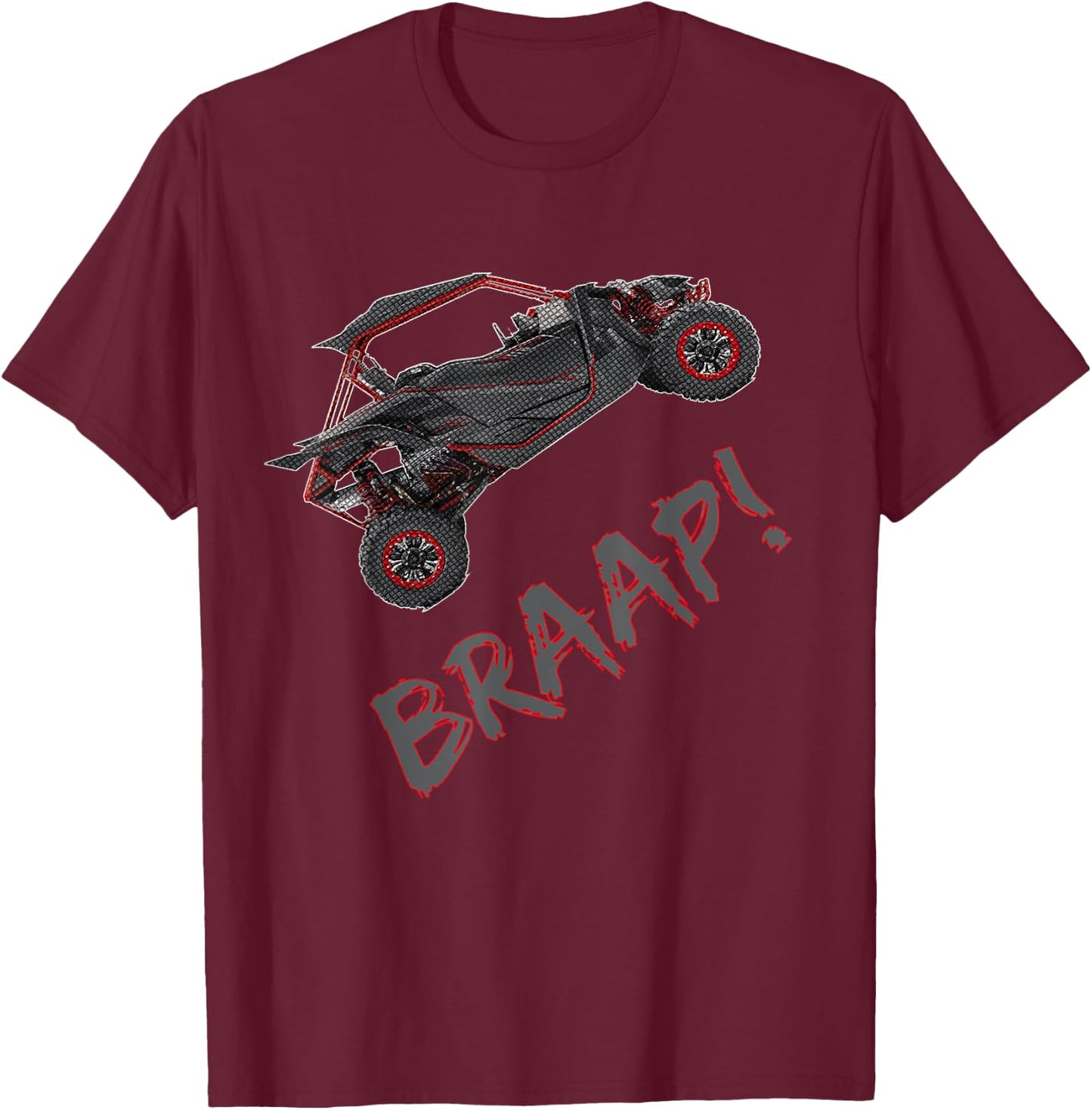 UTV T Shirt SxS ROV Side by Side Four Wheeler T-Shirt - T-Shirt | Maroon