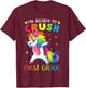 I'm ready to crush First Grade Shirt Funny Dabbing Unicorn T-Shirt - T-Shirt | Maroon