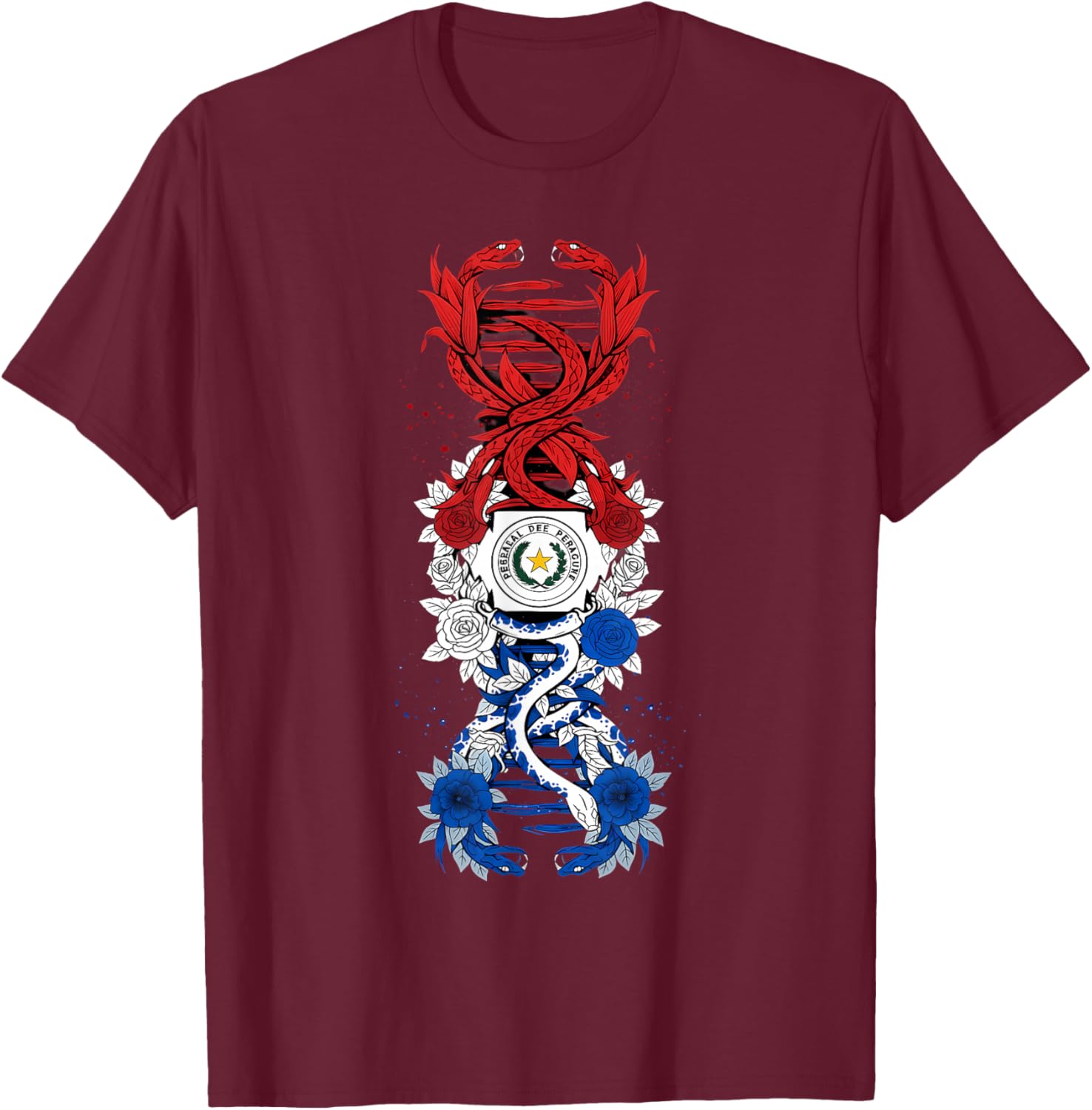 Paraguay Flag Paraguayan Pride T-Shirt - T-Shirt | Maroon