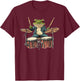 Cute Frog Playing Drums Frogs Drummer Music T-Shirt - T-Shirt | Maroon