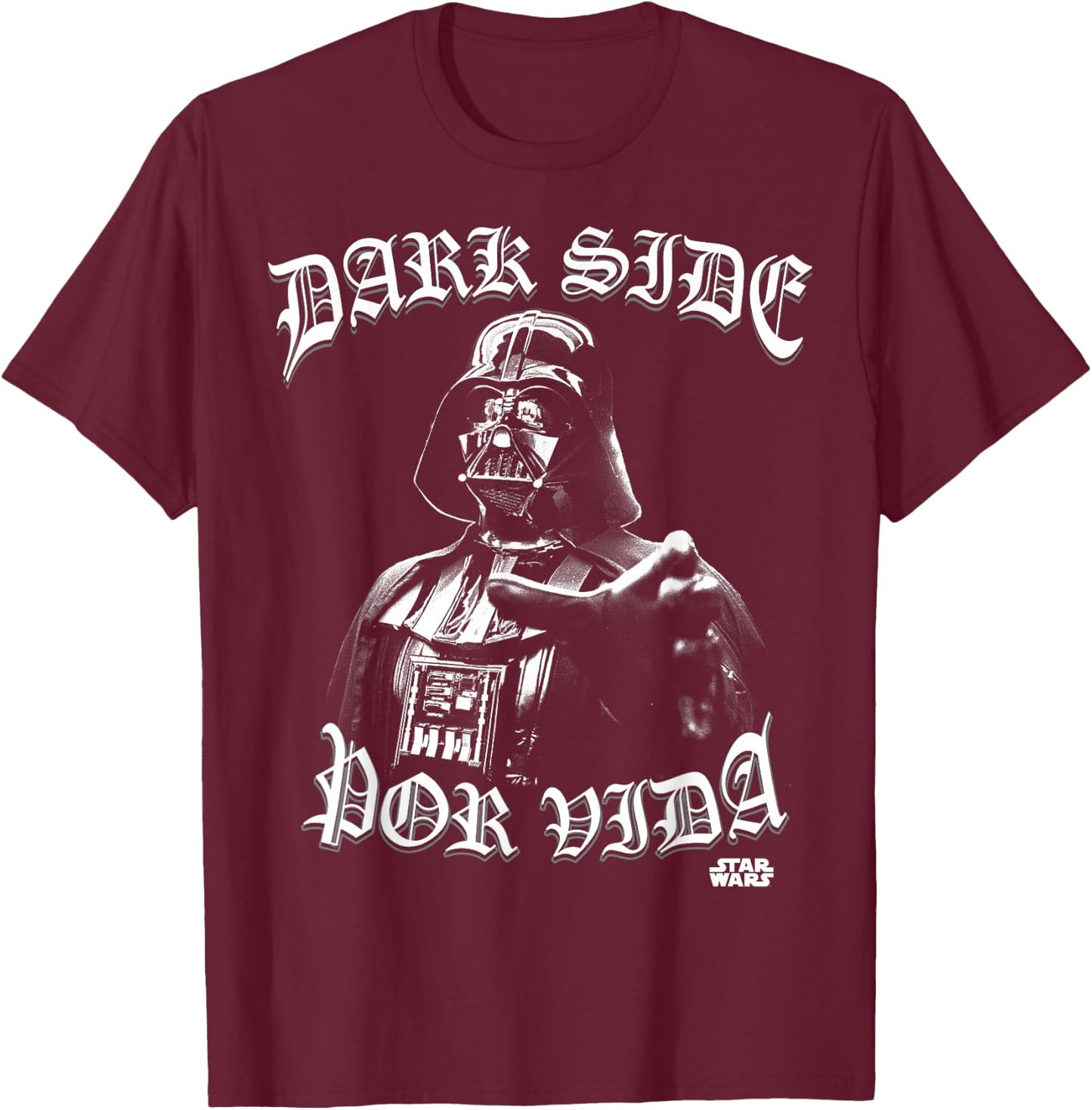 Star Wars Darth Vader Dark Side Por Vida Graphic T-Shirt - T-Shirt | Maroon