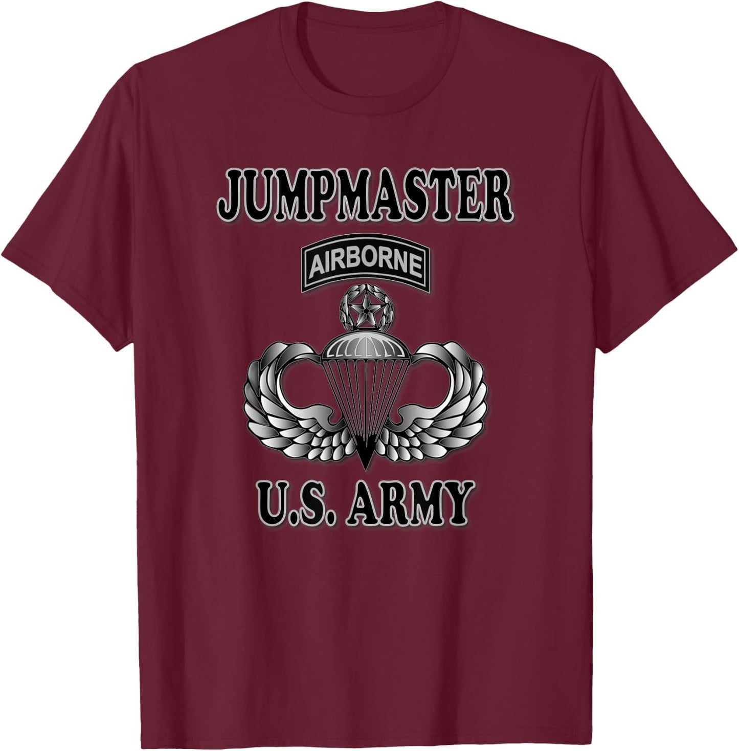 U.S. Army Jumpmaster (Front Design) T-Shirt - T-Shirt | Maroon