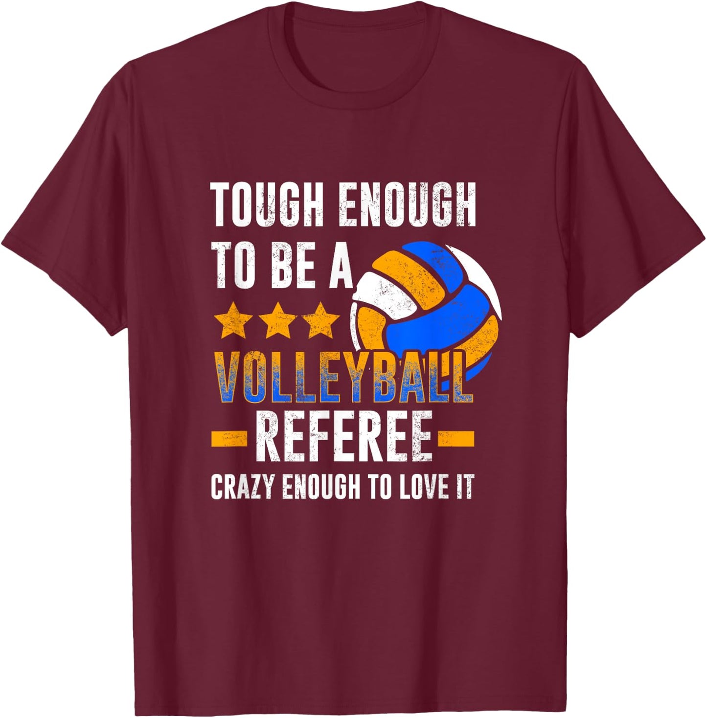Volleyball Referee - Volleyball Schiri T-Shirt - T-Shirt | Maroon