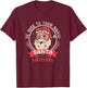 Be Nice To Your Nurse Santa is Watching Xmas Christmas Funny T-Shirt - T-Shirt | Maroon