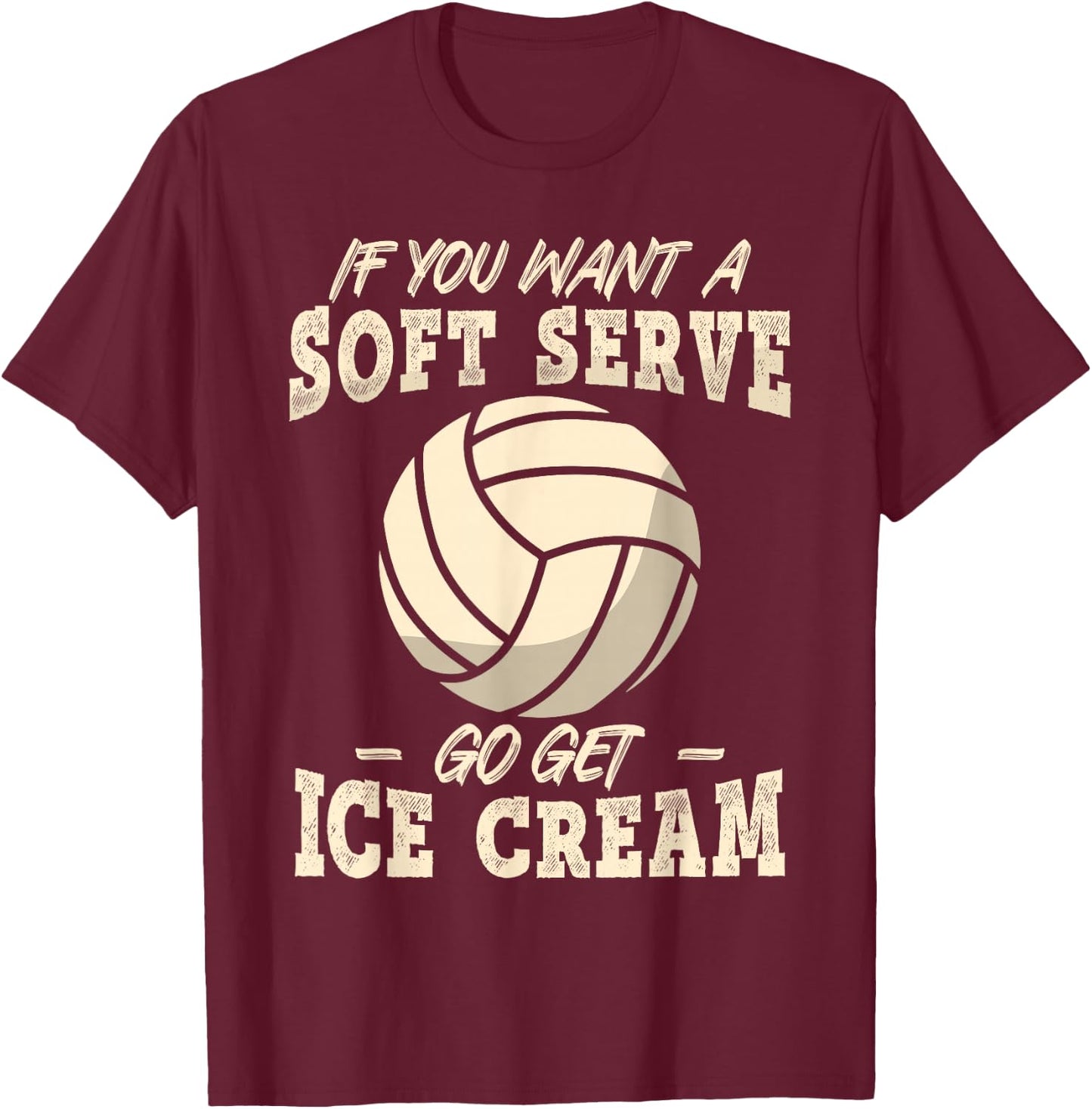 Funny Volleyball Shirt For Girls Teens Women Kids T-Shirt - T-Shirt | Maroon