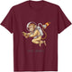 Space Monkey - The Monkey in Space with Banana T-Shirt - T-Shirt | Maroon