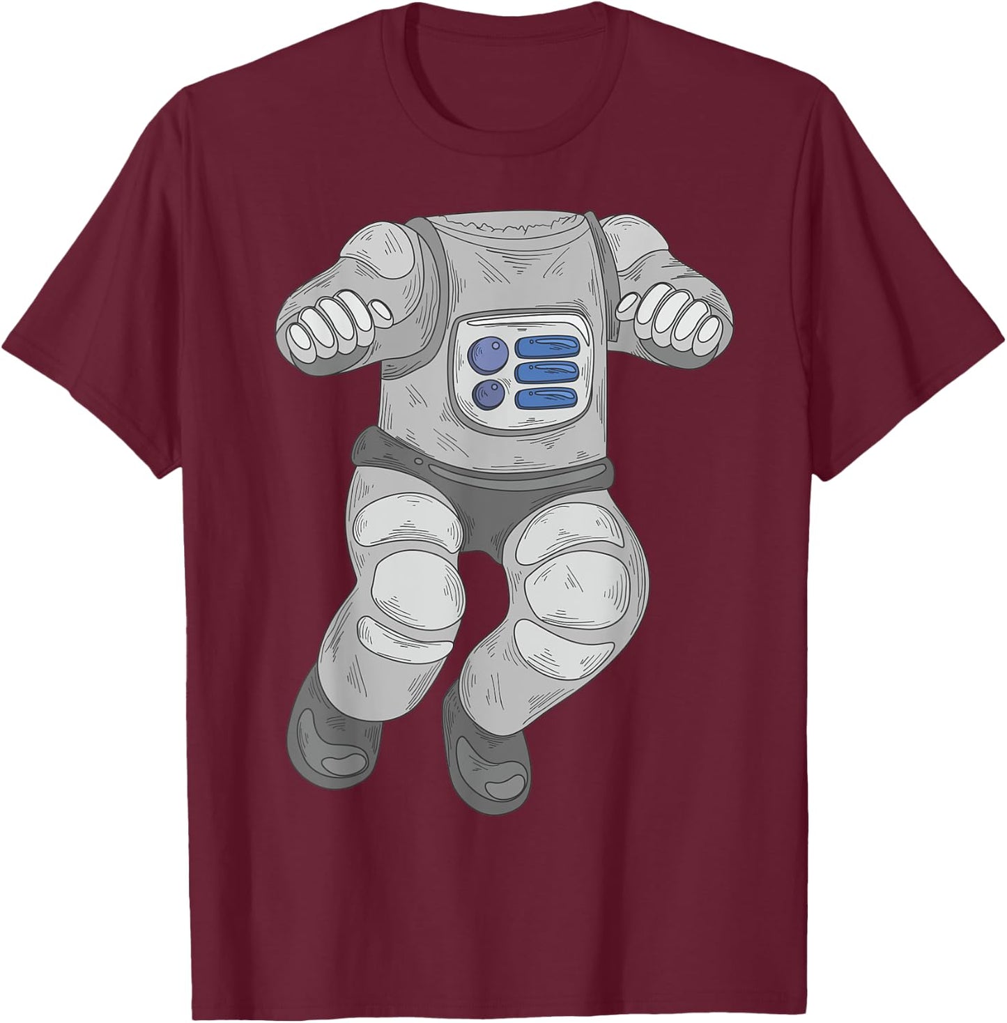 Cool Funny Astronaut Halloween Costume Shirt Spaceman Gift T-Shirt - T-Shirt | Maroon