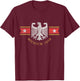 Munich Germany Eagle Stars and Bars Souvenir T-Shirt - T-Shirt | Maroon