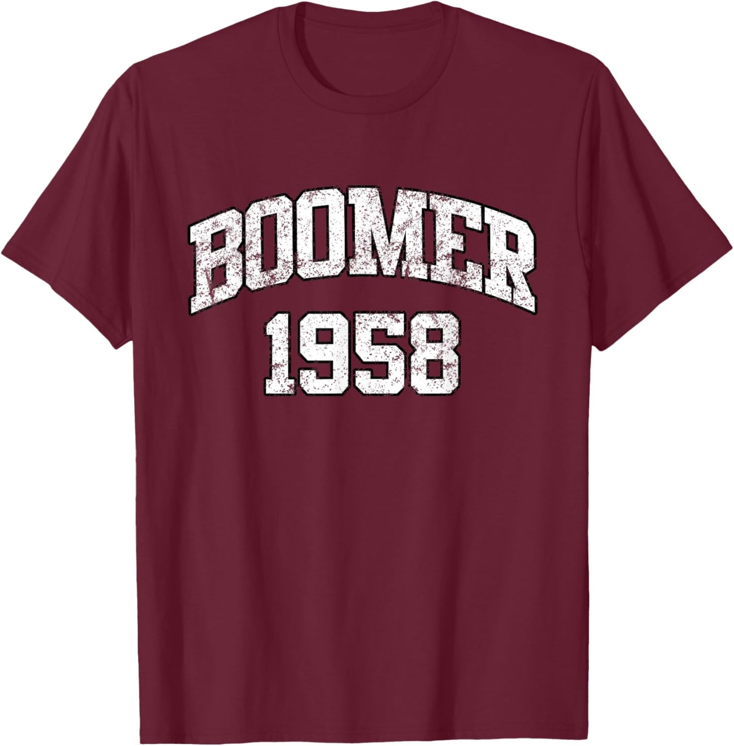 Baby Boomer - 1958 Birthday T-Shirt - T-Shirt | Maroon