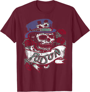 Poison - Greatest Hits T-Shirt - T-Shirt | Maroon