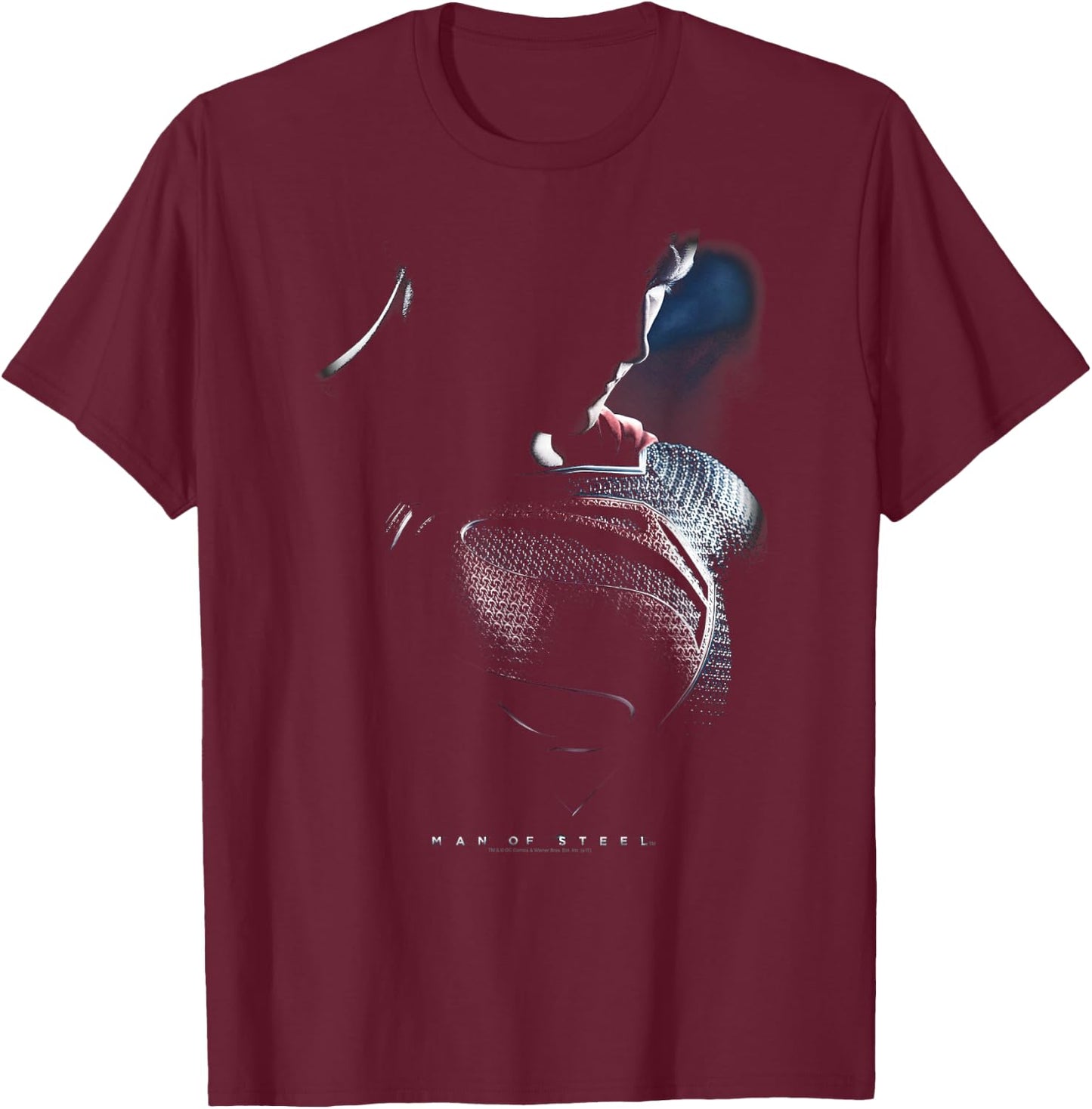 Superman Man of Steel Movie Poster T-Shirt - T-Shirt | Maroon