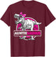 Auntiesaurus T-Rex Birthday Funny Auntie Saurus Dinosaur T-Shirt - T-Shirt | Maroon