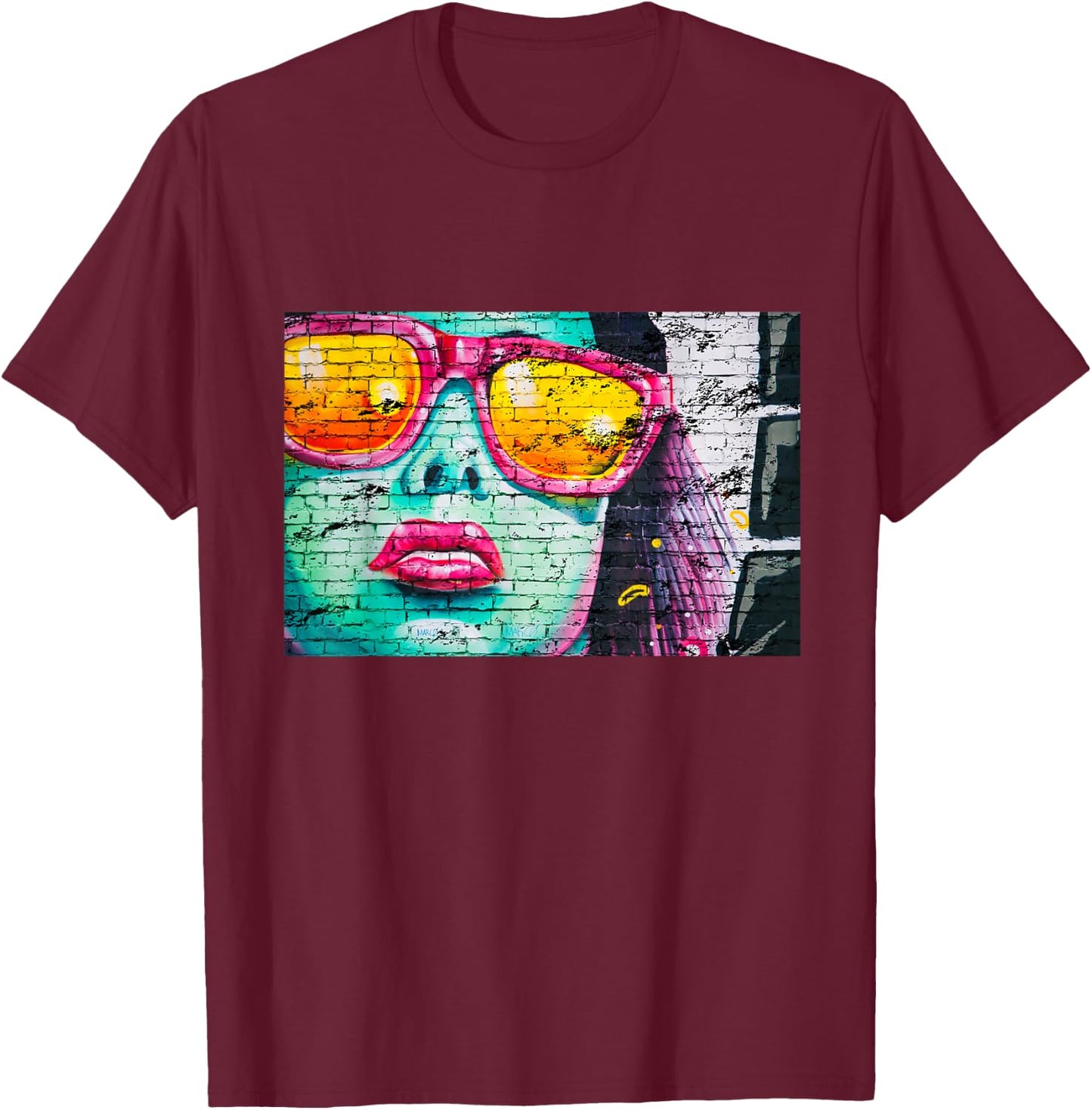 Urban Graffiti T-Shirt - T-Shirt | Maroon