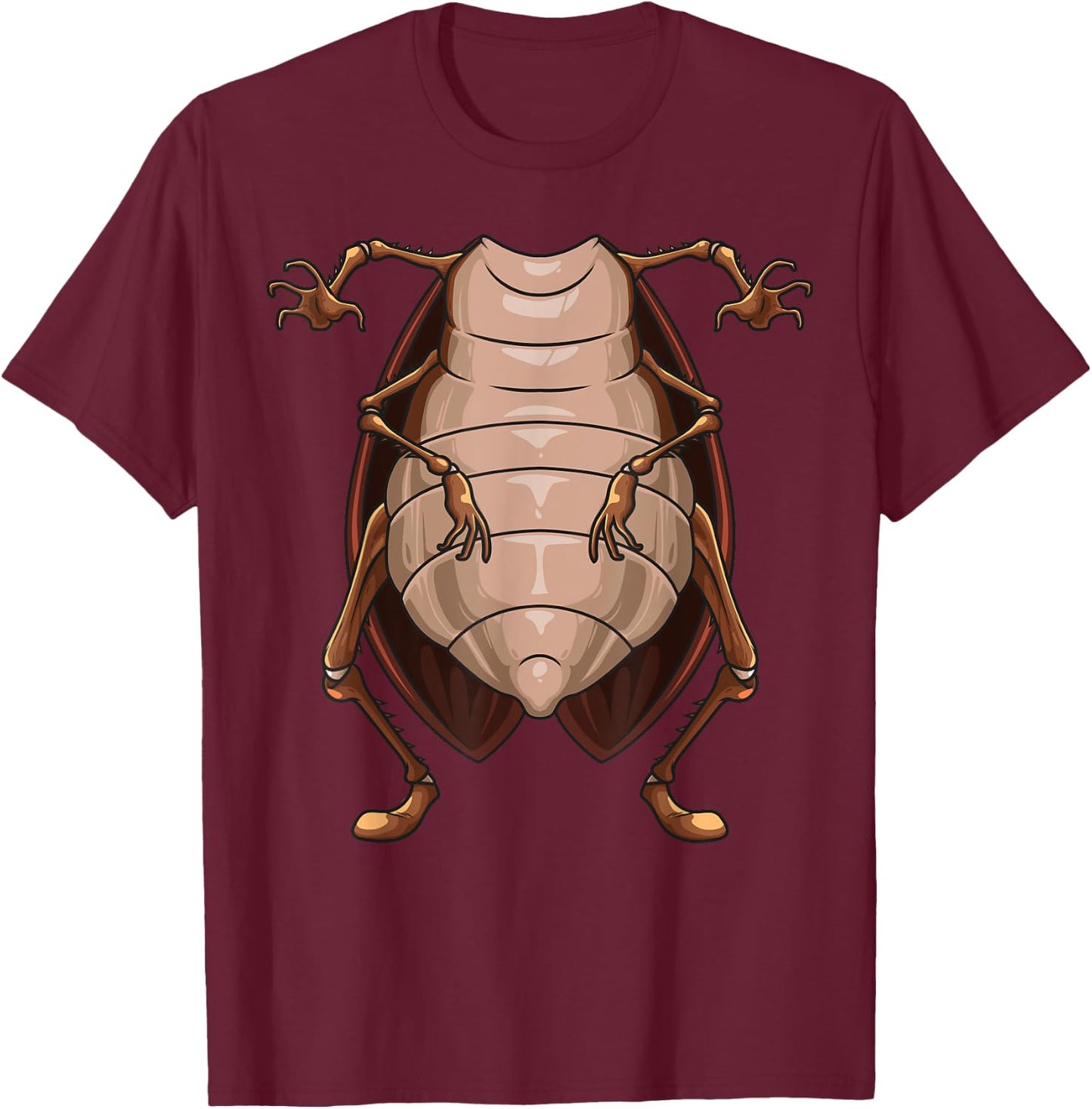 Cool Headless Cockroach | Funny Lazy Halloween Costume Gift T-Shirt - T-Shirt | Maroon