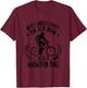 Never Underestimate An Old Man With A Mountain Bike T-Shirt - T-Shirt | Maroon
