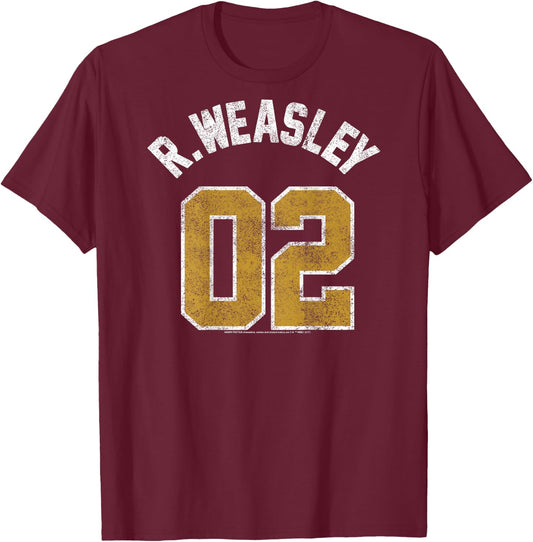Harry Potter Weasley Jersey Small T-Shirt - T-Shirt | Maroon