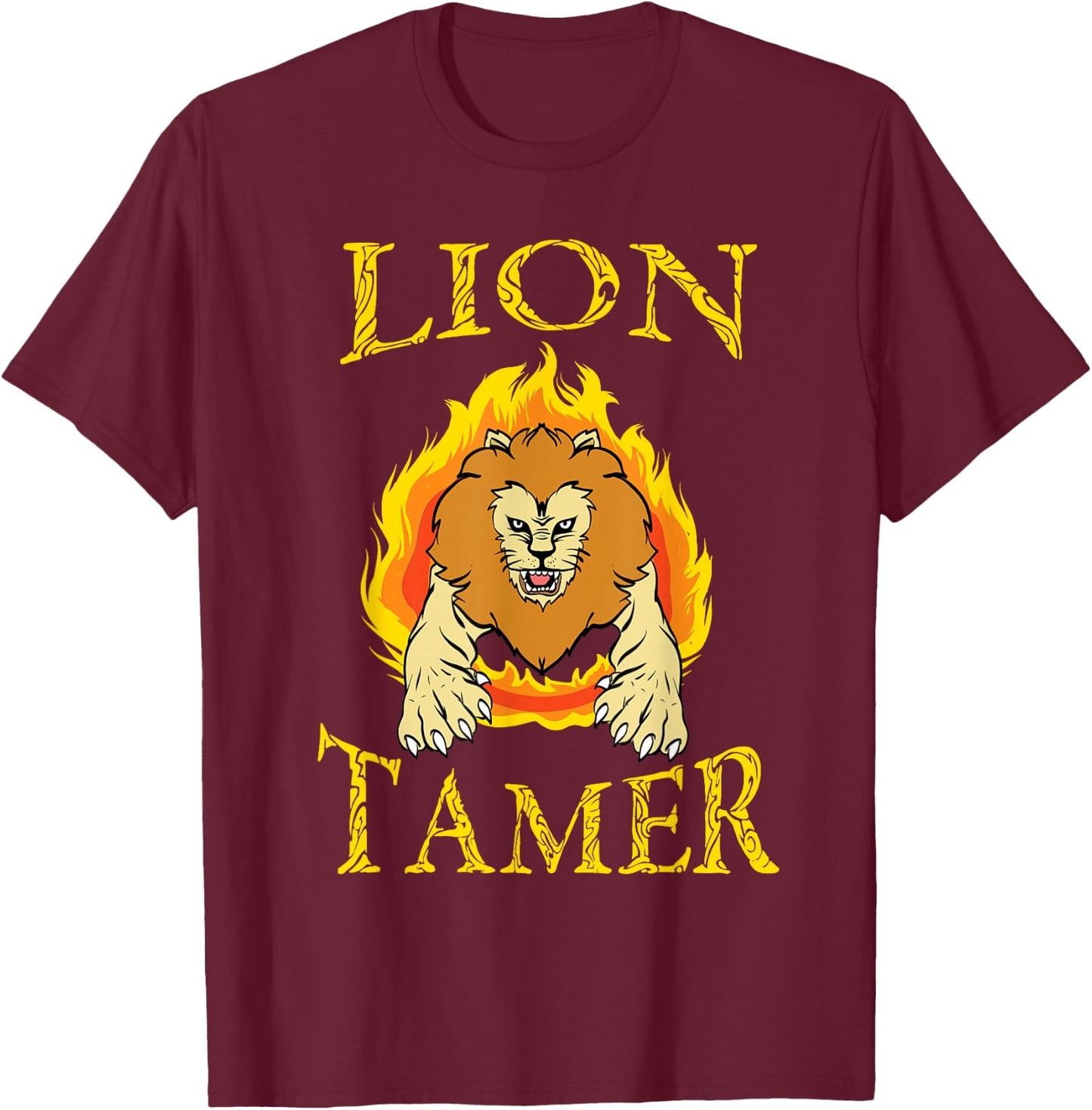 Lion Tamer Costume Circus Costume Animal Play Costume T-Shirt - T-Shirt | Maroon