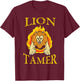 Lion Tamer Costume Circus Costume Animal Play Costume T-Shirt - T-Shirt | Maroon