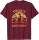 Charlie Does not surf in The Military Vietnam War T-Shirt - T-Shirt | Maroon