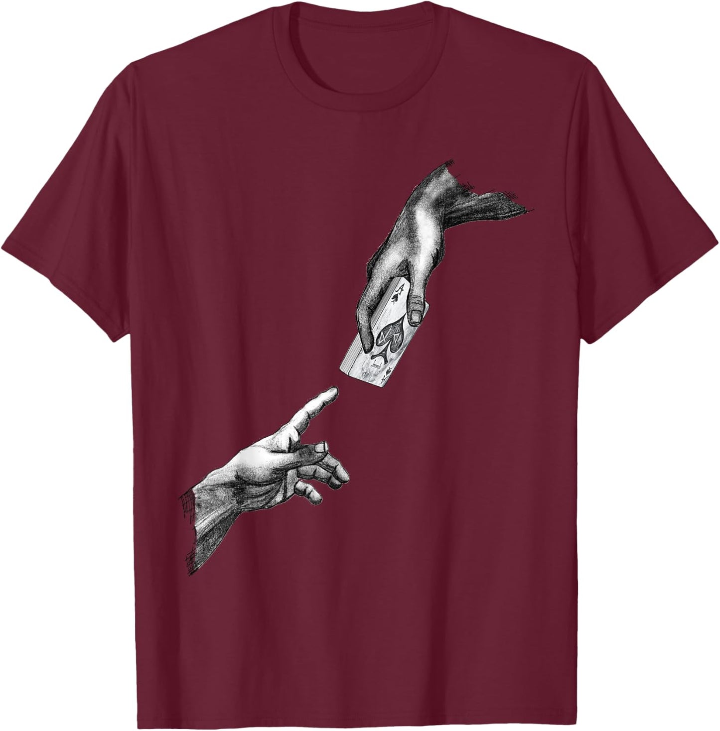Genessis - Cardistry Artist Gift - Magician Gift T-Shirt - T-Shirt | Maroon