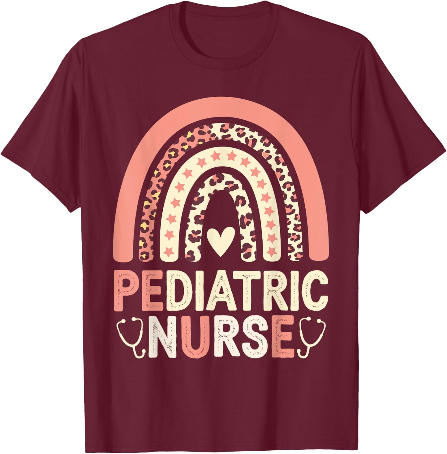 Pediatric Nurse T-Shirt - T-Shirt | Maroon
