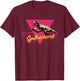 Analog Synth Techno Producer ADSR Nerd Keytar Synthesaurus Funny Synthesizer Nerd Vintage Synth Adults Small Classic Fit Black T-Shirt - T-Shirt | Maroon