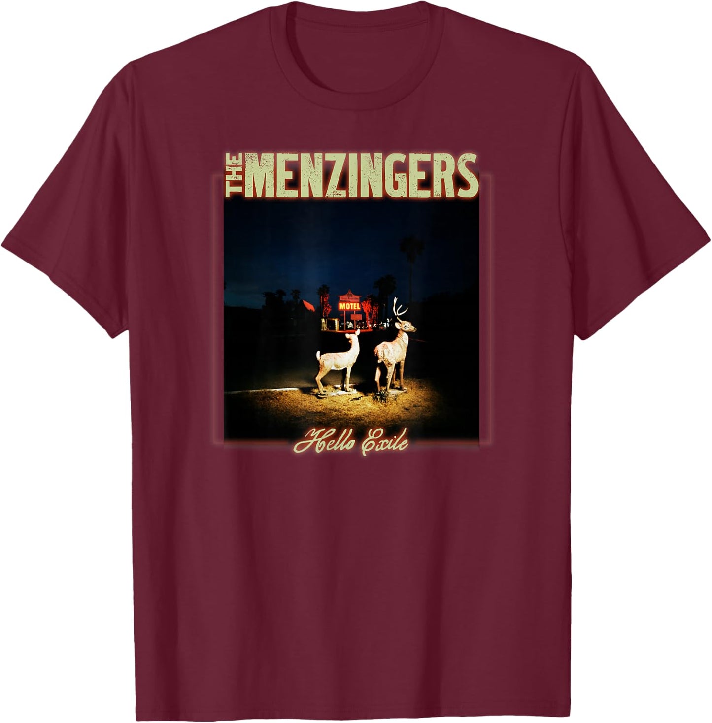 The Menzingers - Hello Exile - Official Merchandise T-Shirt - T-Shirt | Maroon