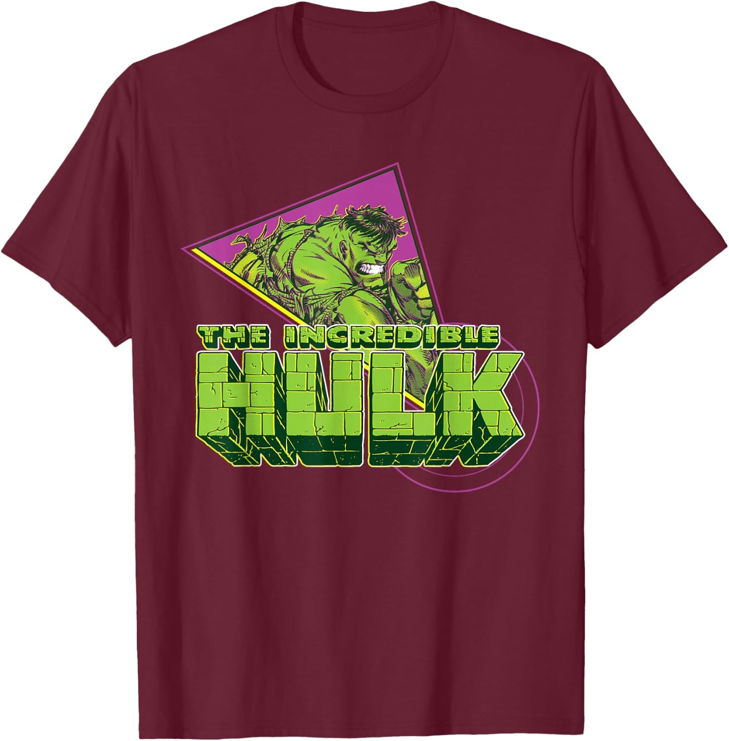 Marvel The Incredible Hulk 90s Comic Book T-Shirt - T-Shirt | Maroon