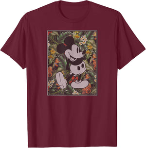 Disney - Tropical Mickey Mouse T-Shirt - T-Shirt | Maroon
