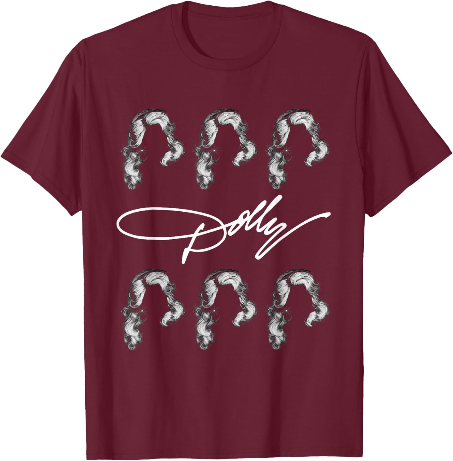 Dolly Parton Here I Am T-Shirt - T-Shirt | Maroon