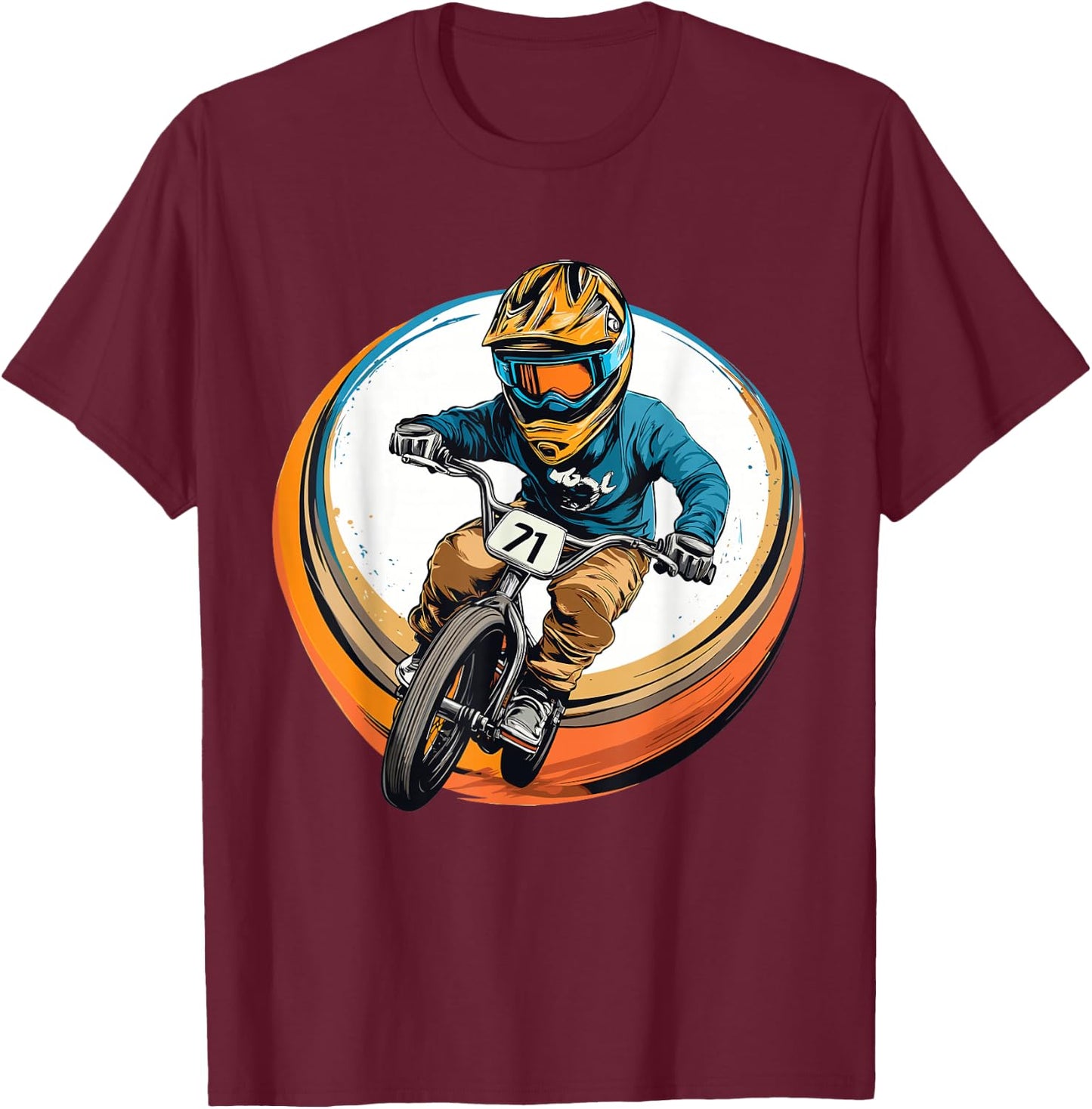 Kids BMX T-Shirt - T-Shirt | Maroon