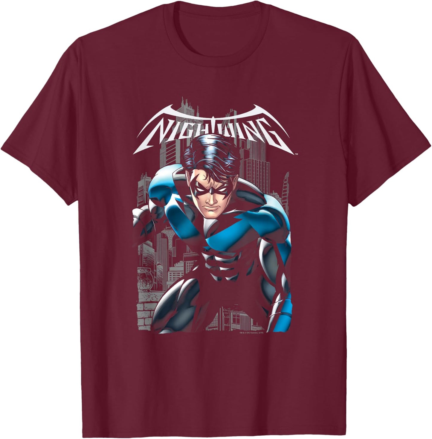 Batman Nightwing A Legacy T-Shirt - T-Shirt | Maroon