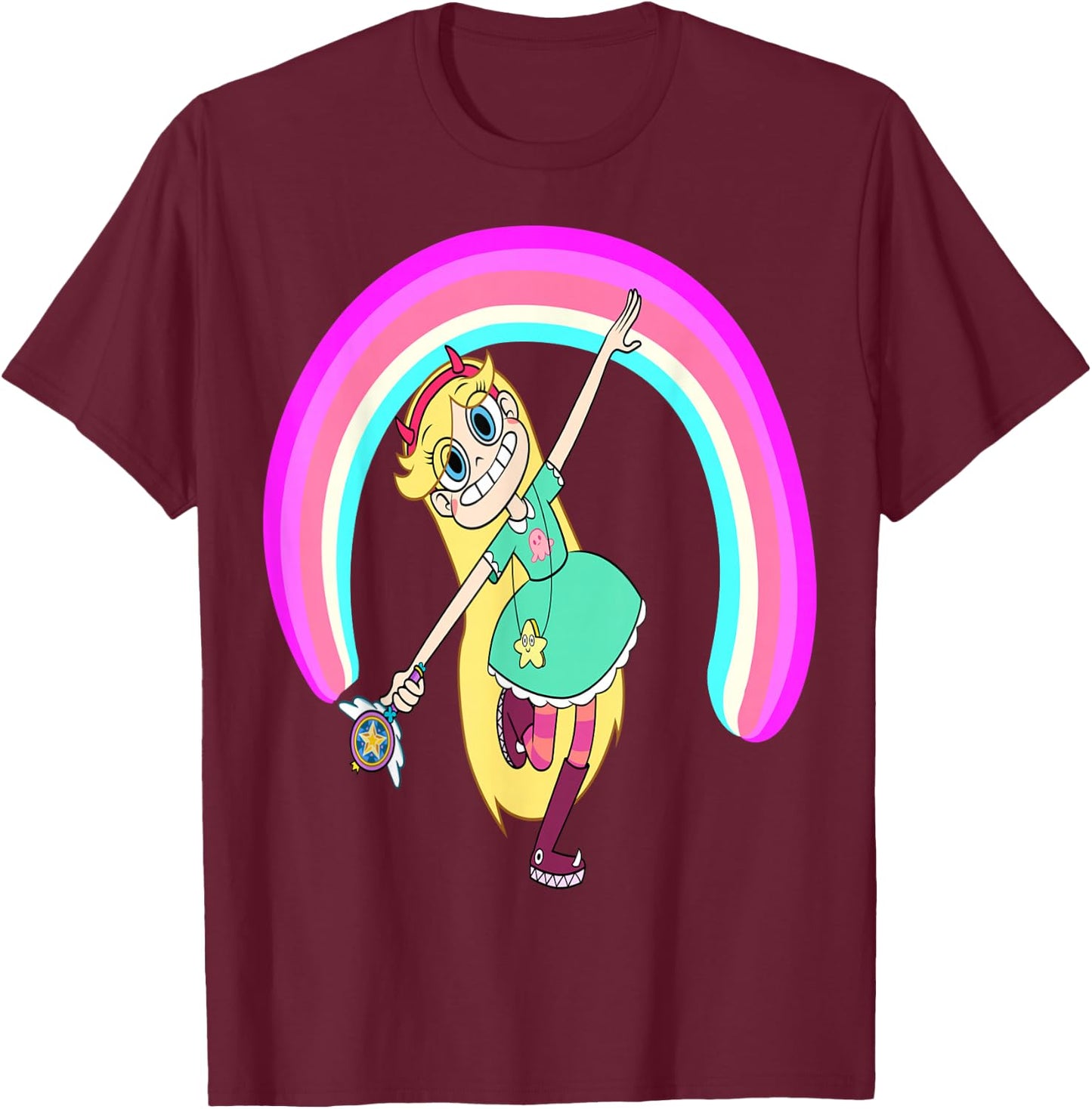 Star vs The Forces of Evil T-Shirt - T-Shirt | Maroon