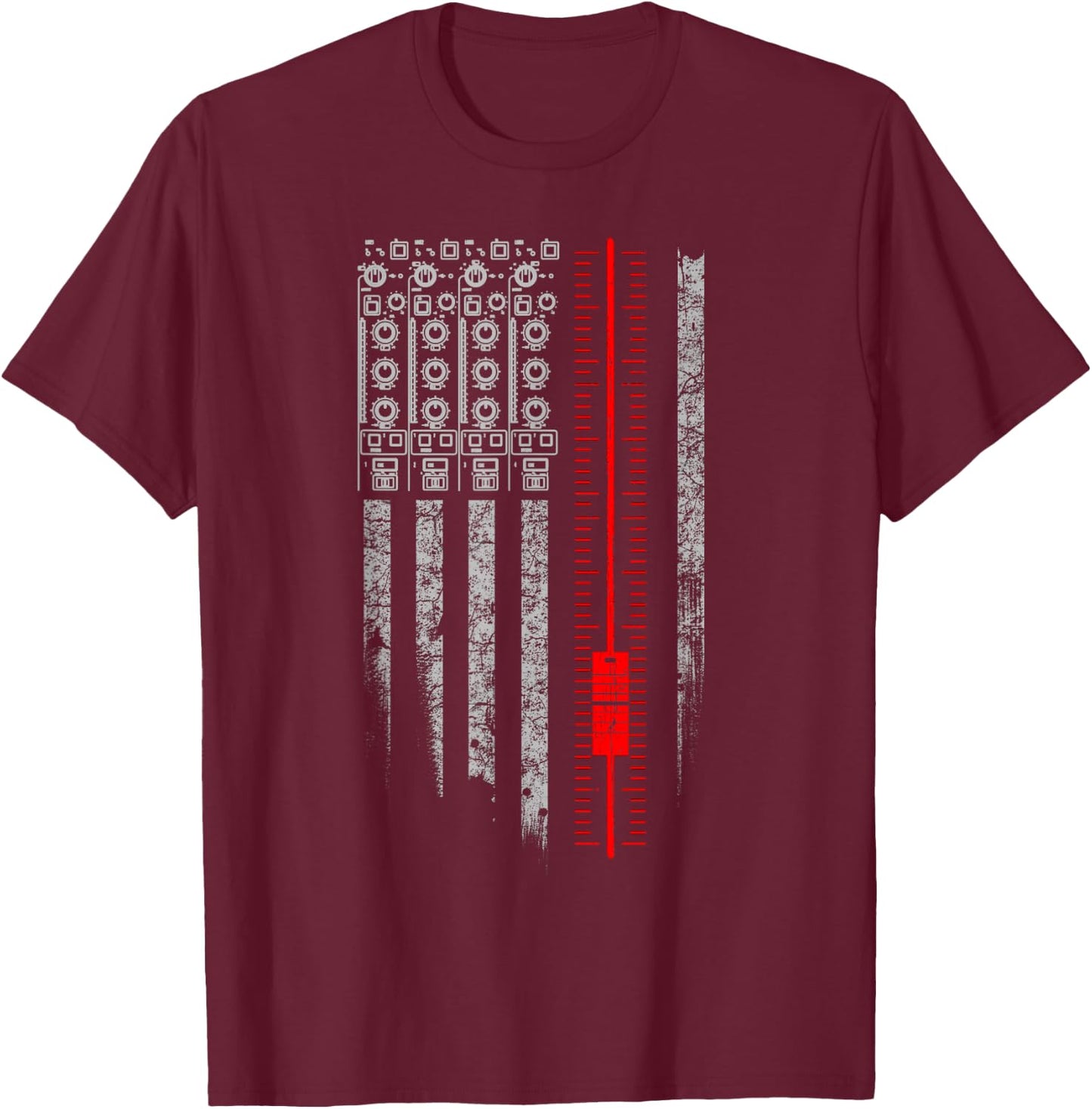 American Sound Guy - Front T-Shirt - T-Shirt | Maroon