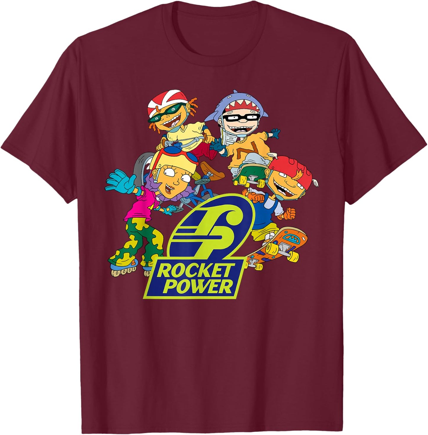 Nickelodeon Rocket Power Character T-Shirt - T-Shirt | Maroon