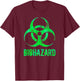 Biohazard Distressed Biology Science Teacher Gift Women Girls Kids T-Shirt - T-Shirt | Maroon