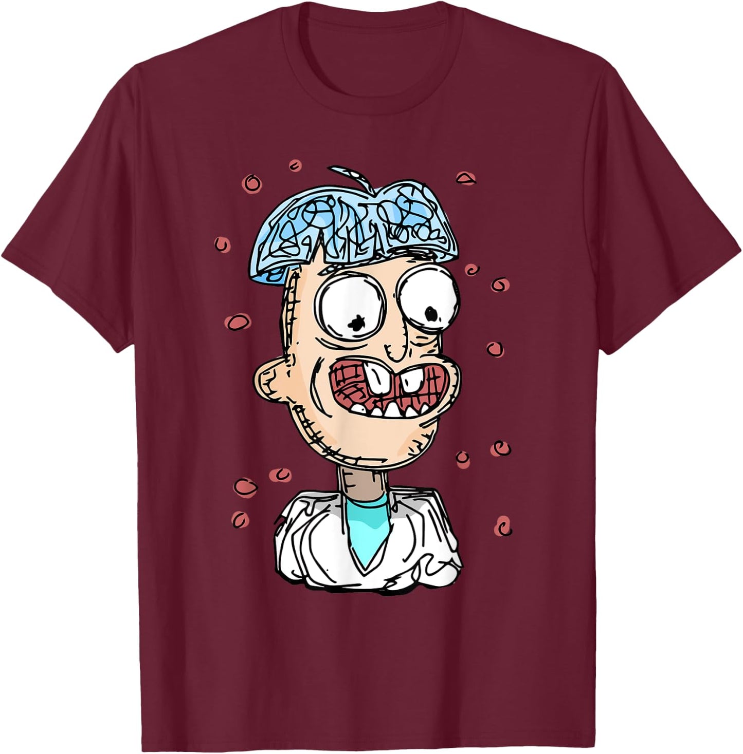 Rick and Morty - Dufus Rick T-Shirt - T-Shirt | Maroon