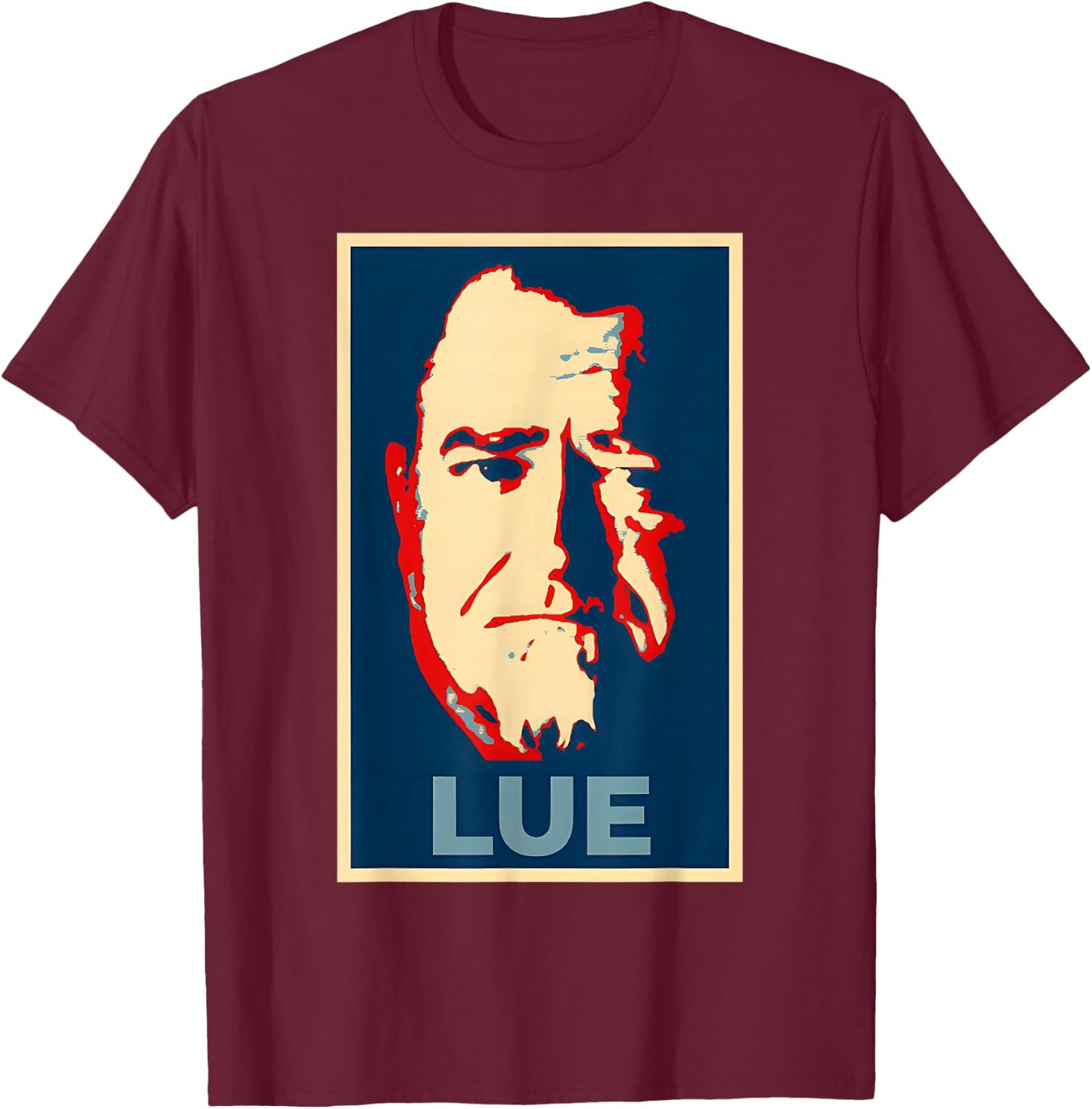 Lue UFO/UAP Whistleblower Elizondo T-Shirt - T-Shirt | Maroon