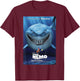 Disney Pixar Finding Nemo Bruce Poster T-Shirt - T-Shirt | Maroon
