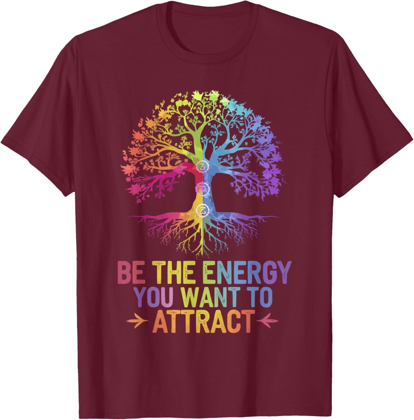 Spiritual Seeker Meditation Reiki Master Healing Energy T-Shirt - T-Shirt | Maroon
