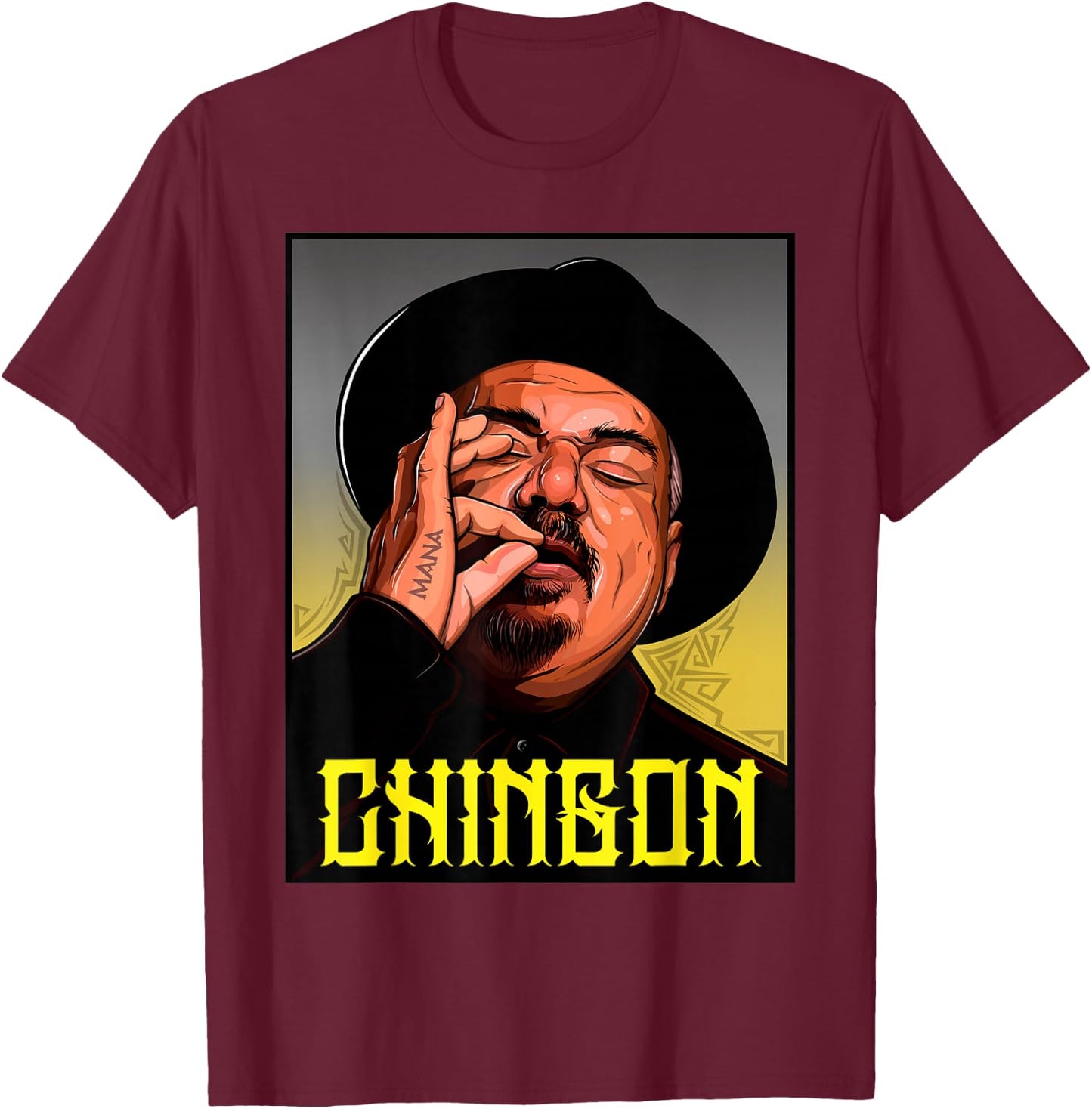 George Lopez "Nick Aztec" T-Shirt - T-Shirt | Maroon