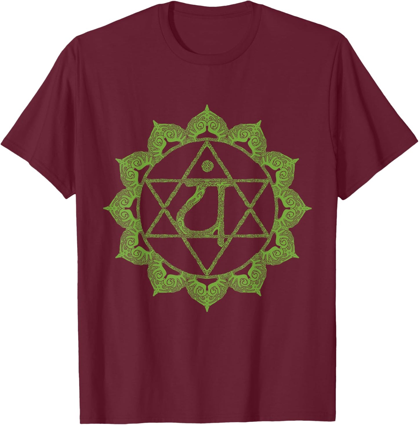 Heart Chakra T-Shirt - T-Shirt | Maroon