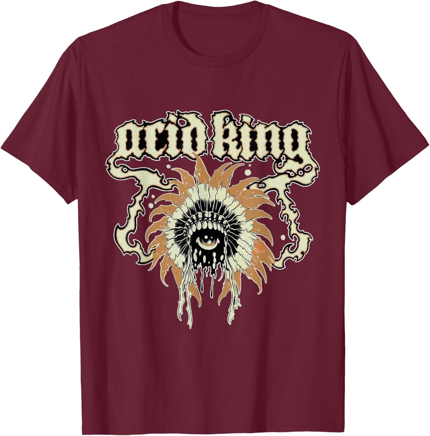 Acid King Band T-Shirt - T-Shirt | Maroon