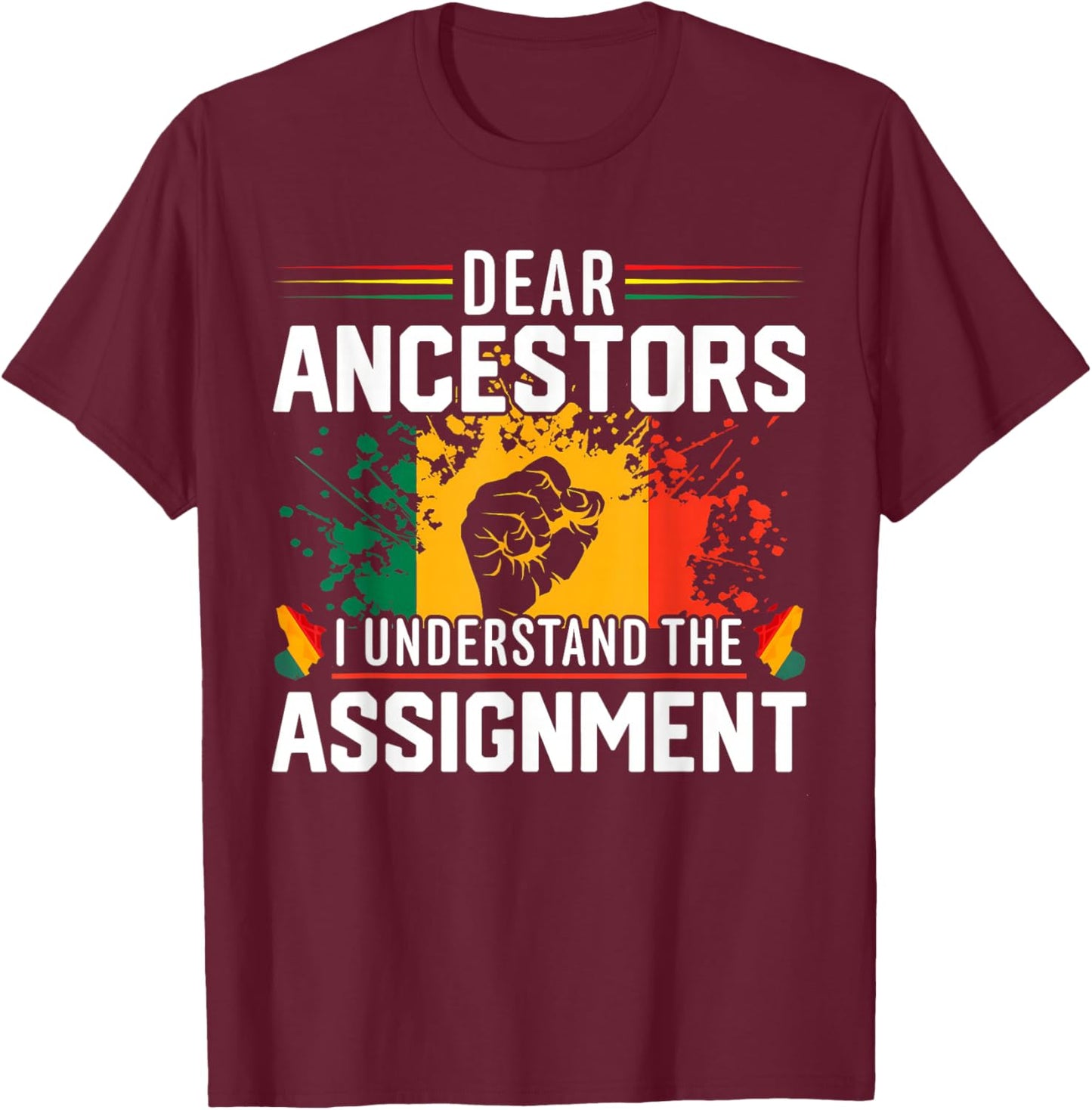 Celebrate Juneteenth 1865 African Pride Celebration T-Shirt - T-Shirt | Maroon
