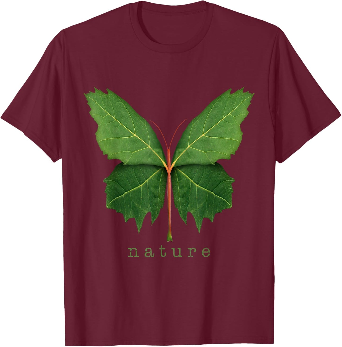 Beautiful Green Nature T-Shirt - T-Shirt | Maroon