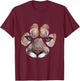 Awesome Cougar Paw Print - & & Kids T-Shirt - T-Shirt | Maroon
