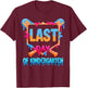 Last Day of Kindergarten Ice Cream Drip School Boys Girls T-Shirt - T-Shirt | Maroon
