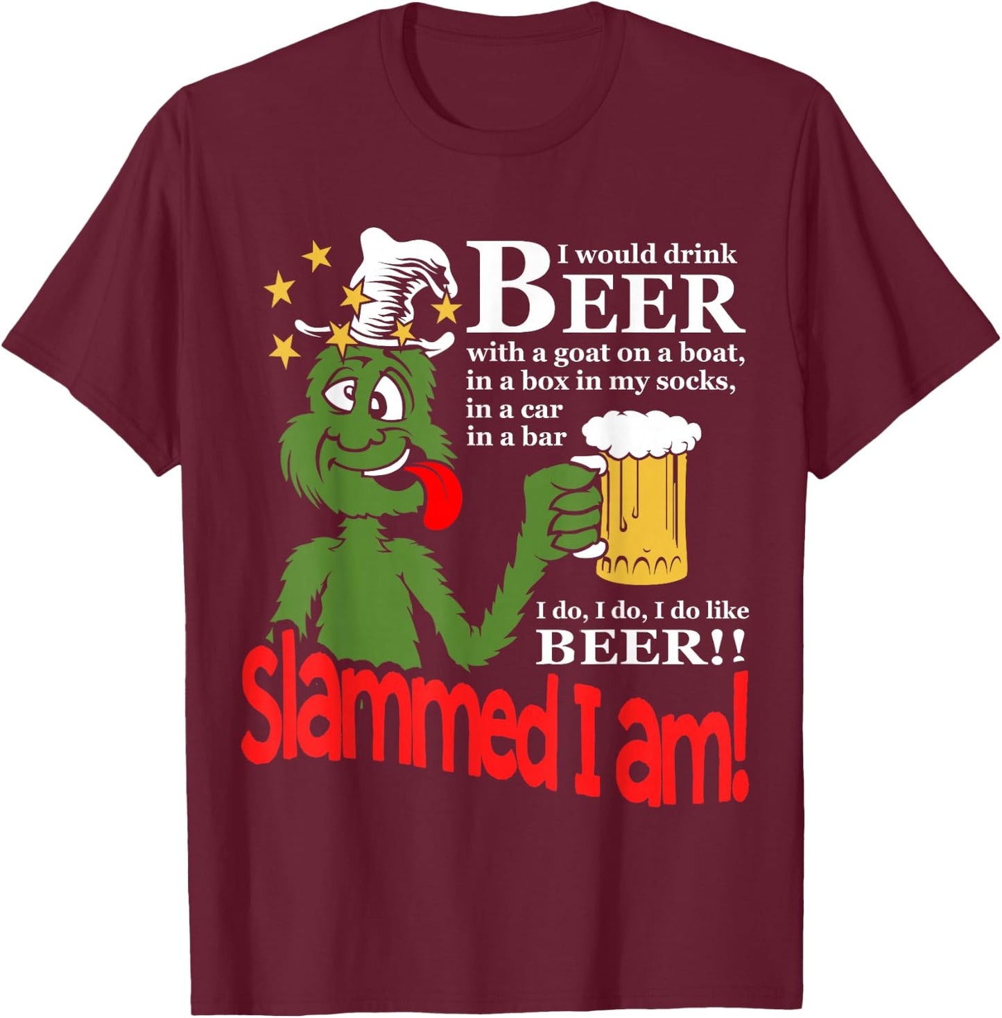 Slammed I Am T-Shirt - T-Shirt | Maroon