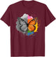 Milkweed Monarch Butterfly Bipolar Disorder Support T-Shirt - T-Shirt | Maroon