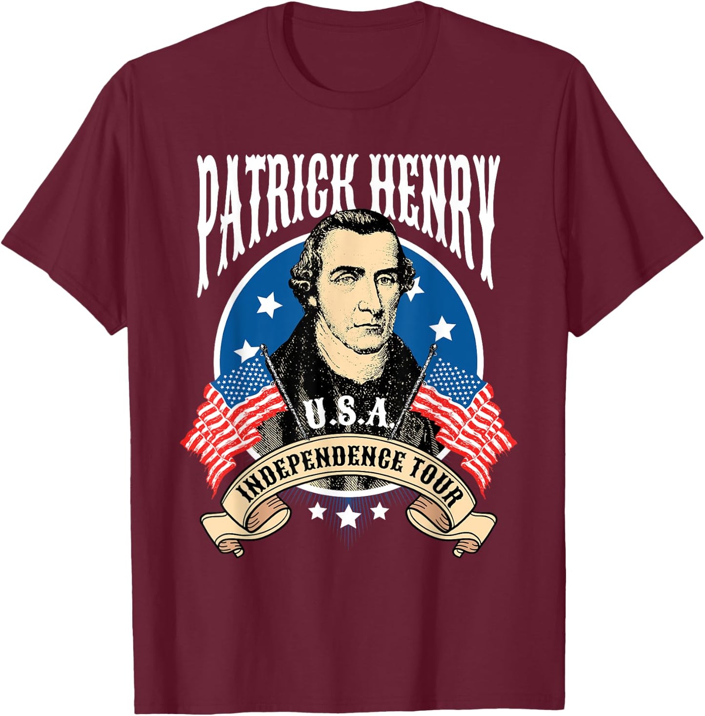 Patrick Henry T-Shirt - T-Shirt | Maroon